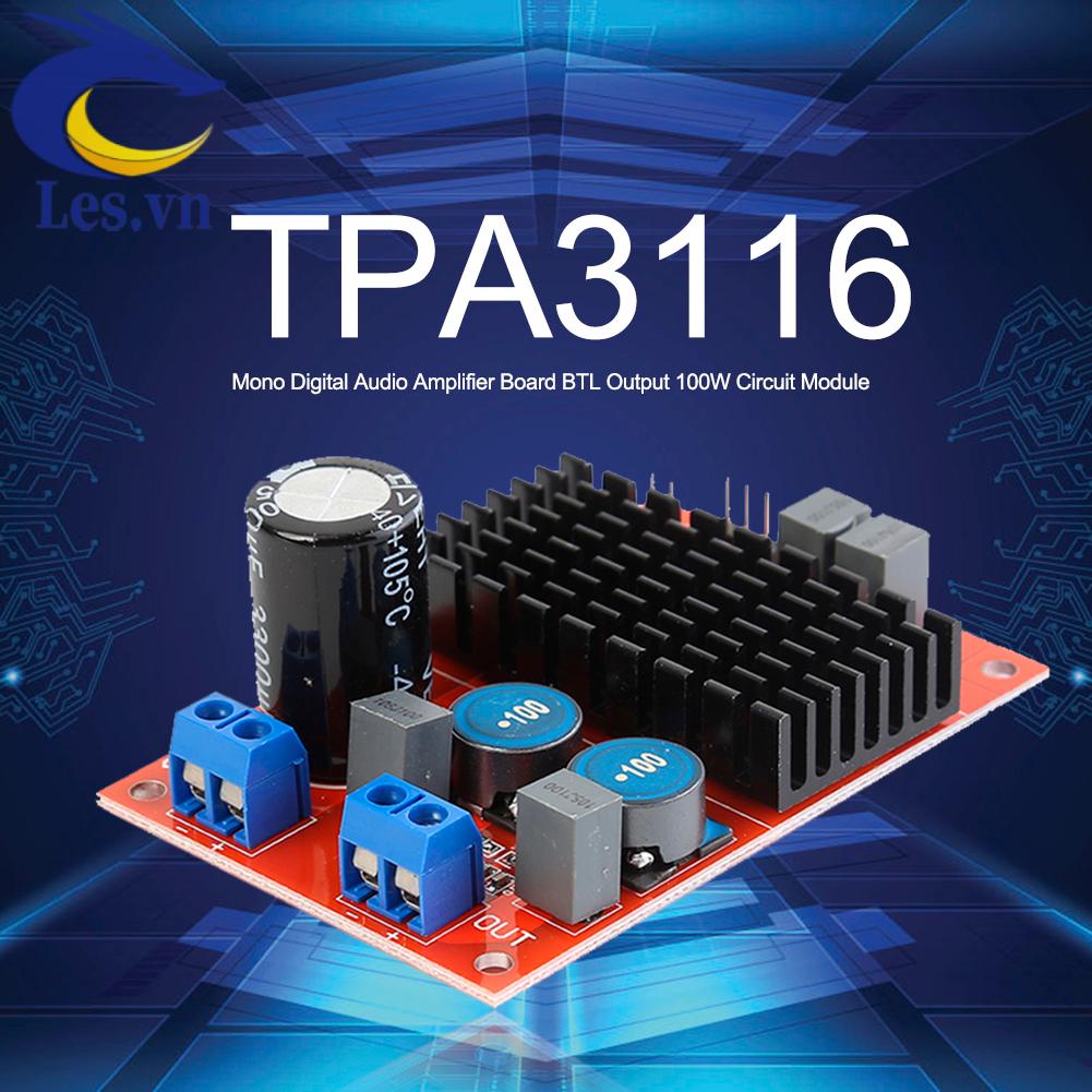 Mô Đun Khuếch Đại Âm Thanh Kỹ Thuật Số TPA3116 Đầu Ra 100W