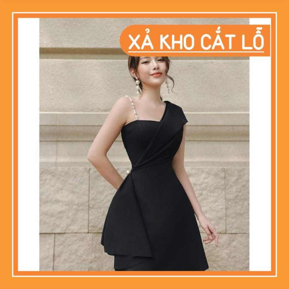 [Quần Áo Hot] Đầm dự tiệc 1 dây vai đính chuỗi sang trọng quý phái | BigBuy360 - bigbuy360.vn