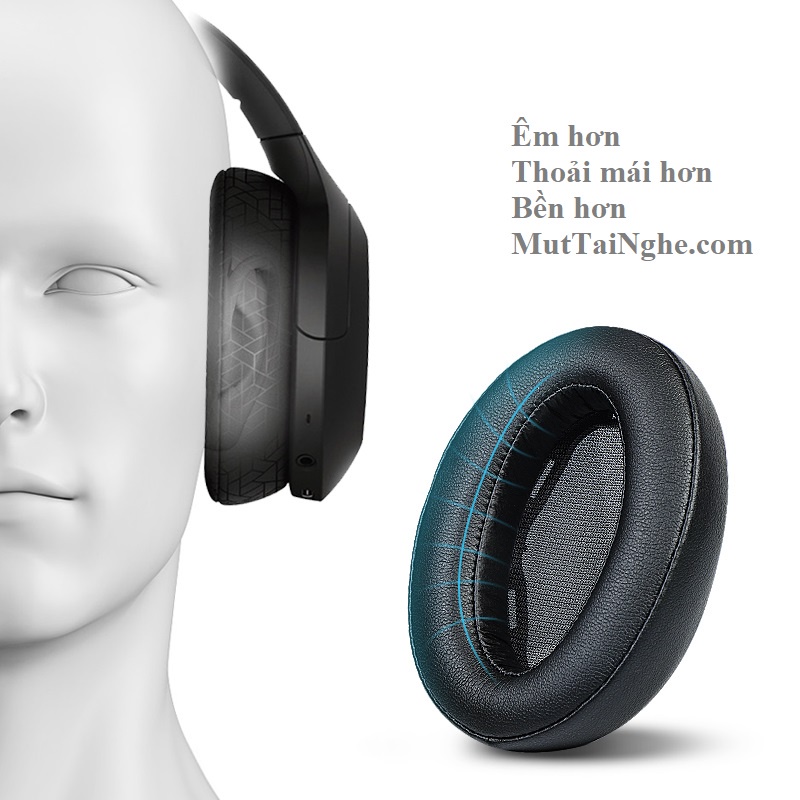 Mút đệm tai nghe sony wh910 cao cấp