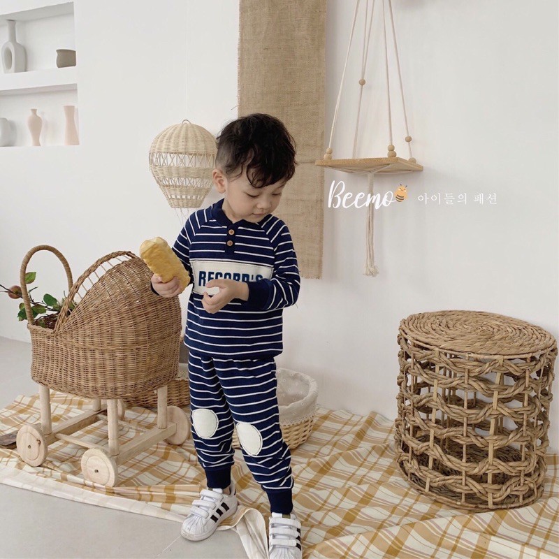 Bộ nỉ da cá siêu xinh cho bé