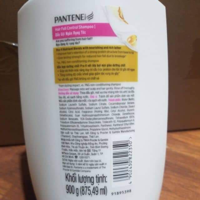 Dầu gội dưỡng chất ngăn rụng tóc Pantene chai 900g