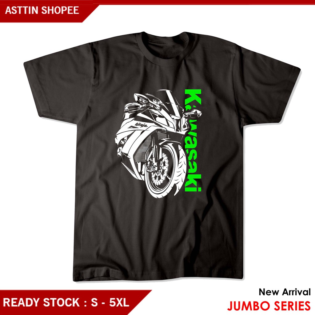 Áo Thun In Hình Ninja 250r Kawasaki Jumbo All Size S M L Xl Xxl Xxxl Xxxxlxl