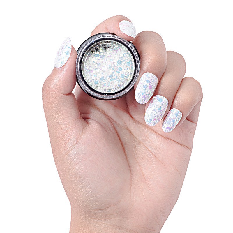 Kim tuyến 2 màu ( hiệu ứng xuất hiện sau khi hơ đèn led ) trang trí móng nail nghệ thuật Nhật Bản