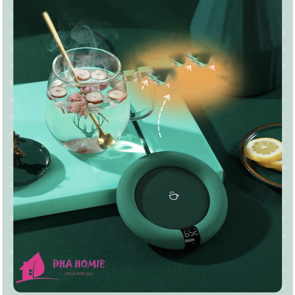 Đế Hâm Nóng Đồ Uống Cảm Ứng Thông Minh, Máy Làm Nóng Sữa Hiệu Quả Nhanh Chóng Dễ Dàng Mang Theo - DHA HOMIE