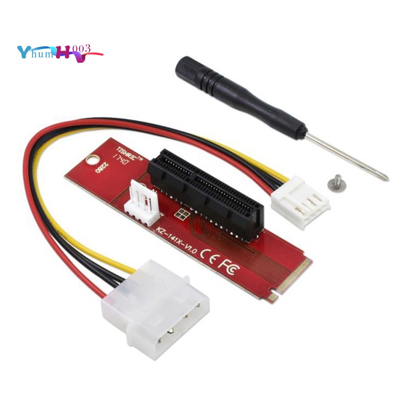 Set 2 Đầu Chuyển Đổi Ngff M.2 Key M2 Sang Pcie 4x 1x Slot Pcie