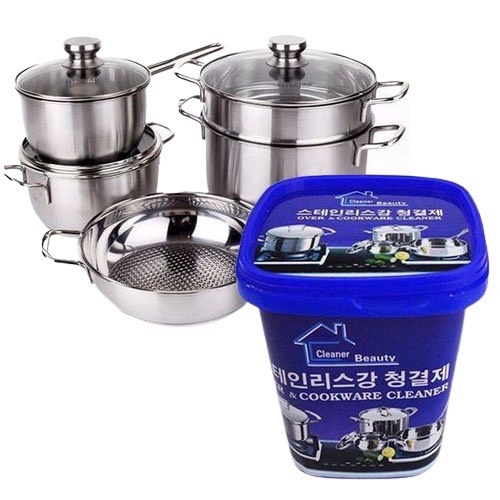 Kem tẩy rửa xoong nồi đa năng Hàn Quốc - chà xoong - chà nồi inox đa năng