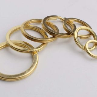 2 chiếc khoen tròn đồng thau