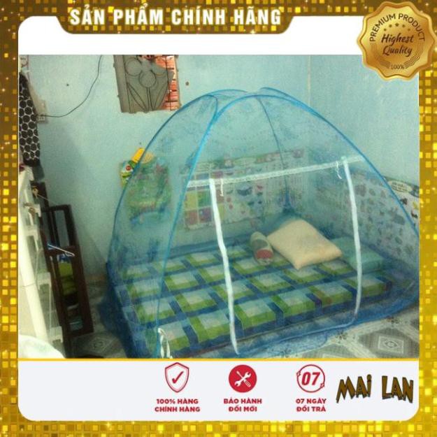 Mùng chụp tự bung 1m4 x 2m Minh Long - XANH HOA