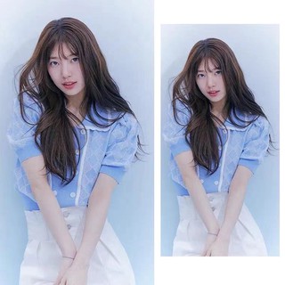 Bae Suzy Áo Thun Ngắn Tay Thêu Hoa Thời Trang Cho Nữ