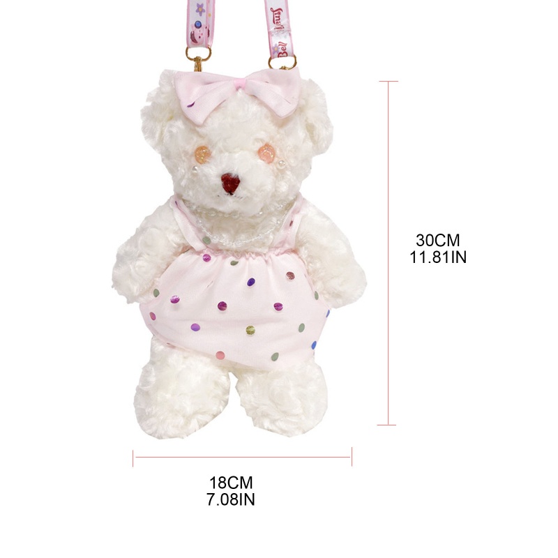 Túi Đeo Chéo Hình Gấu Bông Đáng Yêu Dành Cho Tiệc Sinh Nhật