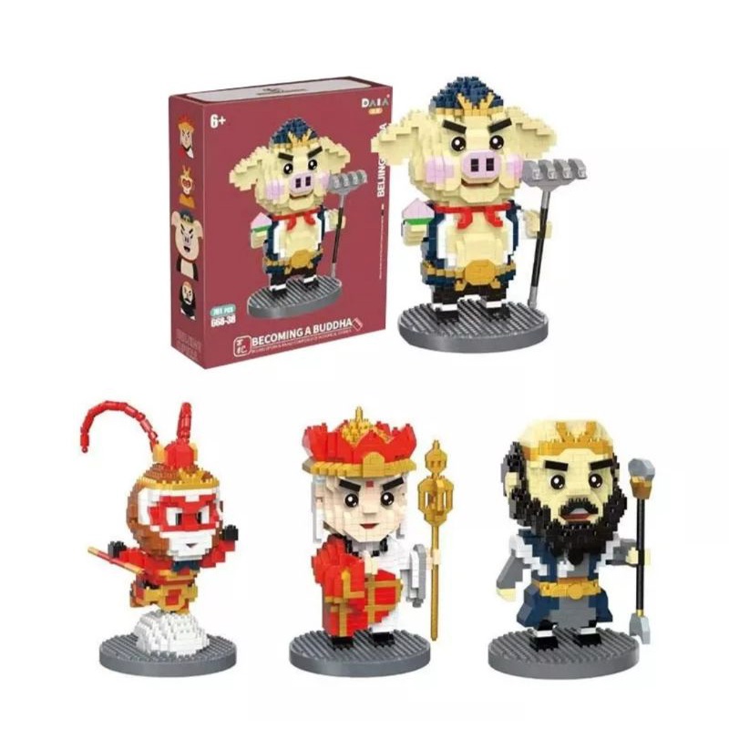 Lego Tây Du Kí đồ chơi lắp ráp ghép hình tôn ngộ không xa tăng trư bát giới đường tăng