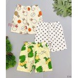 [9-20kg] Set 3 Quần Short Cotton Xuất Hàn Bé Trai - Random