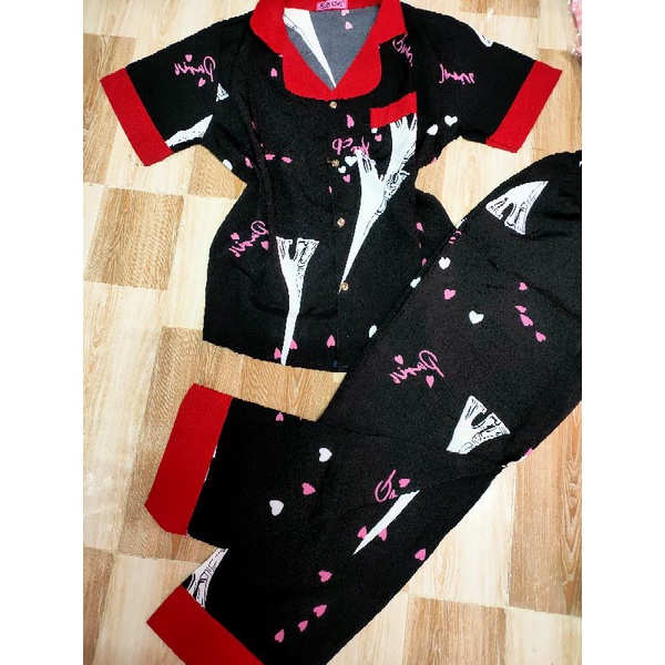 Bộ tay ngắn quần dài vải lụa hàn loại đẹp