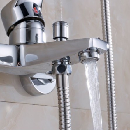 Bộ vòi sen tắm nóng lạnh tăng áp bát sen tròn với 3 chế nước tùy chỉnh S0208