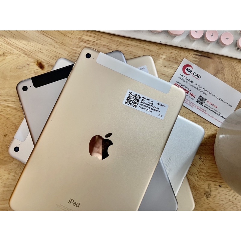 Máy tính bảng iPad Mini 4 chính hãng Apple -Bản 4G/Wifi 16GB-64GB Ram 2GB Màn 9.7 inch  Máy Zin Đẹp Như Mới MR CAU