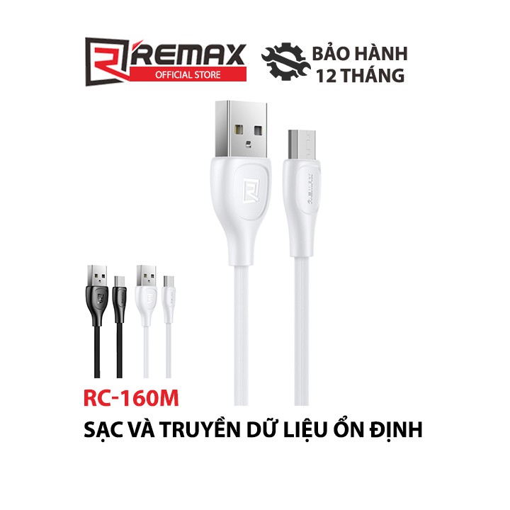 Cáp sạc điện thoại Lesu Pro Remax RC-160m cổng MicroUSB max 2.1A