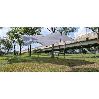Hexa Tarp 4,4m × 4m + bộ trụ 2m (chống thấm mưa)