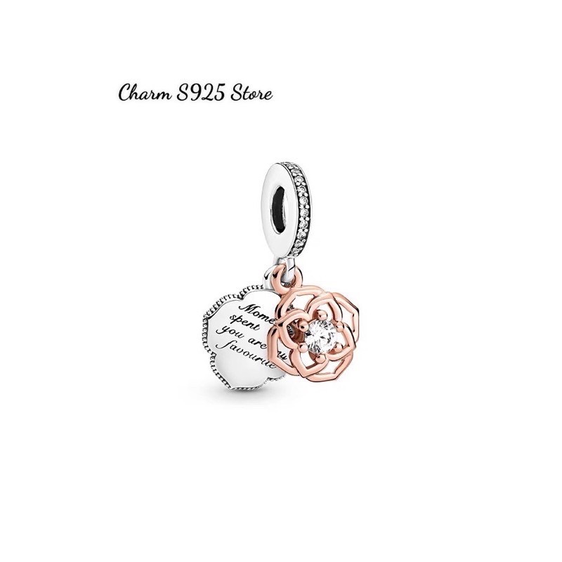 combo bộ vòng tay charm pan Ale vòng mềm mix 5 hạt charm mẫu mới bạc s925 cao cấp