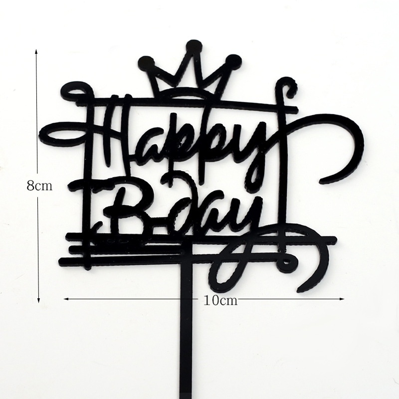 Phụ kiện trang trí bánh kem sinh nhật bằng Acrylic Acrylic độc đáo