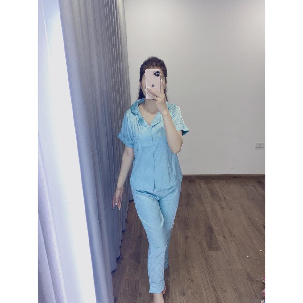 Bộ Đồ Pijama Lụa ,Bộ Lụa Satin Mặc Nhà Họa Tiết Cao Cấp [Kèm ảnh thực tế Sp] | BigBuy360 - bigbuy360.vn