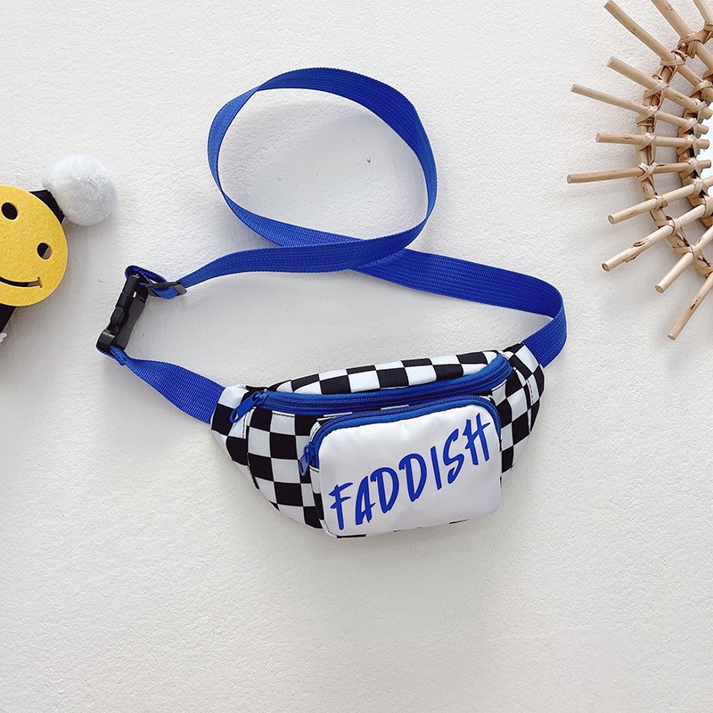 Túi bao tử kẻ caro dành cho bé, mẫu hot 2022 - Hàng Quảng Châu Cao Cấp