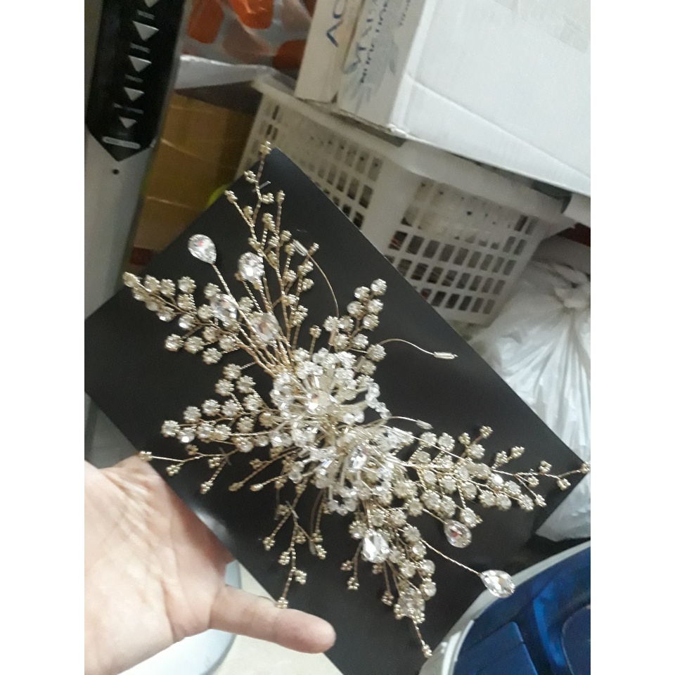 Cài Tóc Pha Lê Cô Dâu Cao Cấp