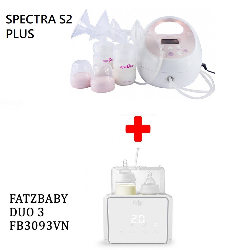 Máy hút sữa điện đôi Spectra S2 Plus nhận ngay quà tặng giá trị lên đến 1200k