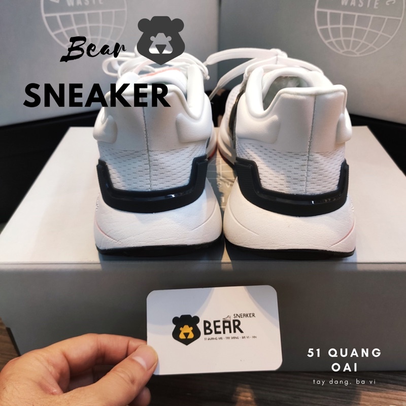 [Bear.sneaker] Giày Running shoes eq2021 trắng cam hàng cao cấp- Best quality [Dòng running shoes siêu mượt]