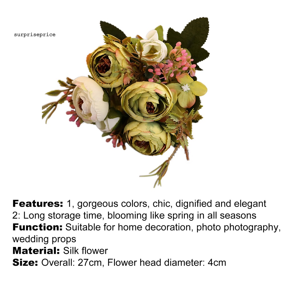 Hoa giả màu sắc tươi sáng dùng trang trí phòng spa