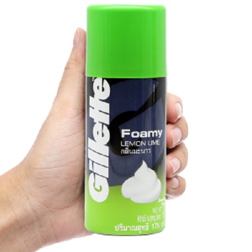 Bọt cạo râu hương chanh Gillette Foamy Lemon Lime 50g