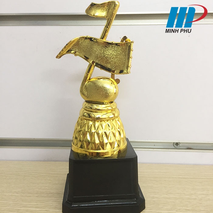 [Free thiết kế - in ấn logo] Cúp lưu niệm giá rẻ nốt nhạc