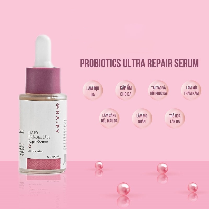 Serum tái tạo da, phục hồi, trẻ hóa HA:PY PROBIOTICS ULTRA REPAIR SERUM 20ml