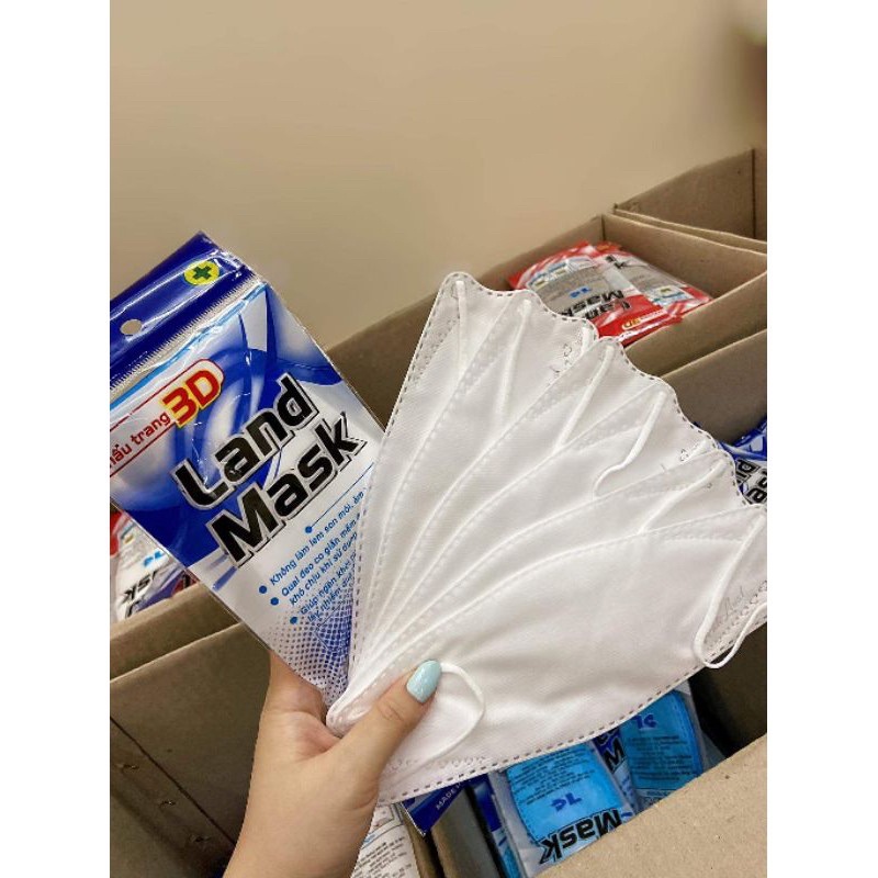 KHẨU TRANG 3D LAND MASK CHÍNH HÃNG ( bịch 6 cái ) | BigBuy360 - bigbuy360.vn