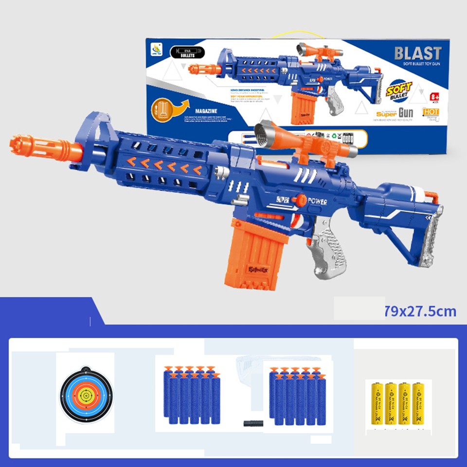 Đồ chơi Super Blast vận động ngoài trời kiểu Nerf cao cấp cỡ lớn