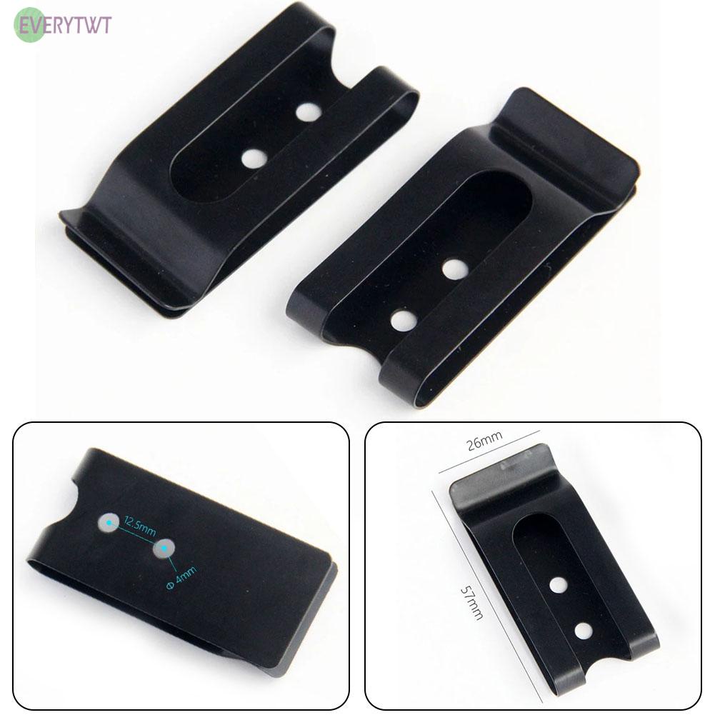 【Ready Stock】2PC Buckle Clip Holster Sheath Belt Clip Manganese Steel Hook Clasp for Leather@New