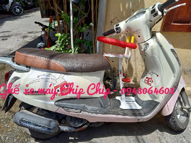 Ghế ngồi xe máy thông minh gấp gọn cho bé **Free Ship**