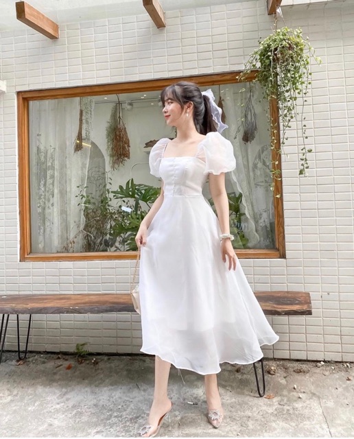 Đầm đỏ tết 2022 dạ hội xòe dự tiệc dạo phố siêu dễ thương chất vải CAO CẤP [ 7 TƠ KIẾNG] | BigBuy360 - bigbuy360.vn