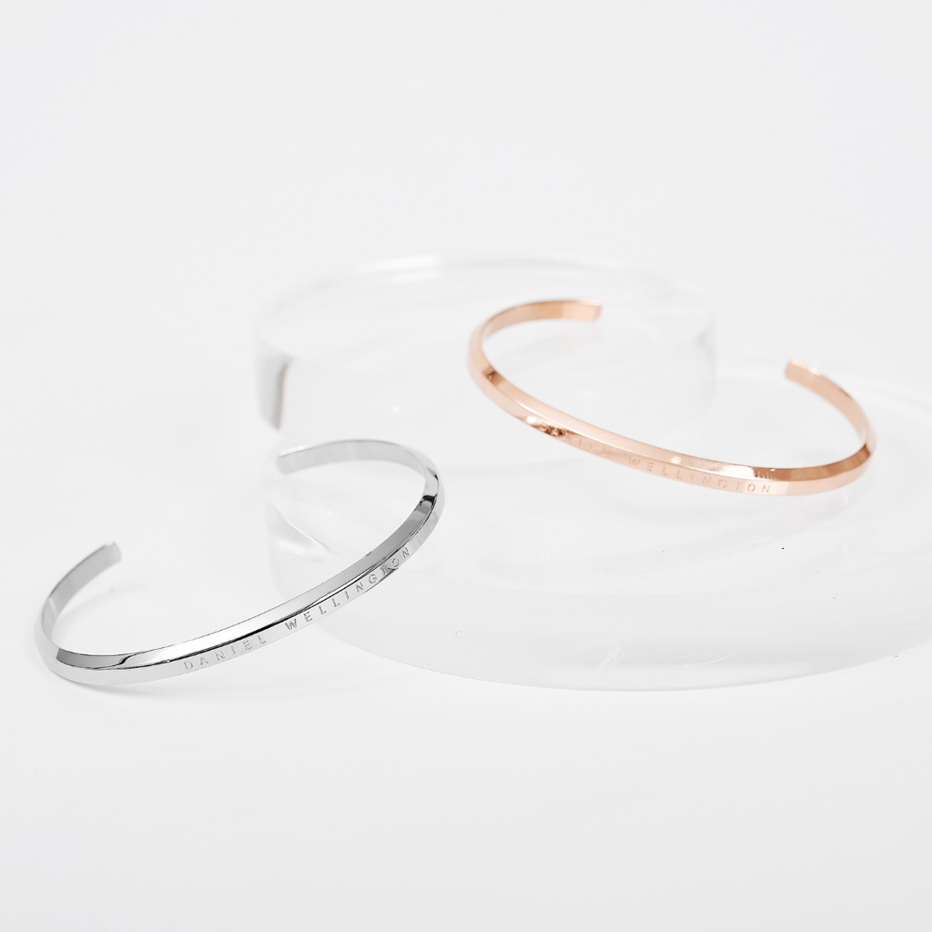 Vòng tay nam nữ CUFF D.VV lắc tay thiết kế đơn giản sang trọng không han gỉ và phai màu Watchesbytif gói quà miễn phí