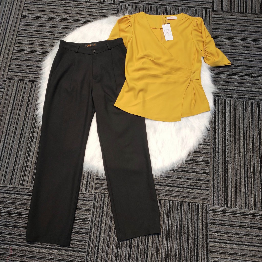 Quần tây công sở nữ ống suông thời trang Eden - Q007 | BigBuy360 - bigbuy360.vn