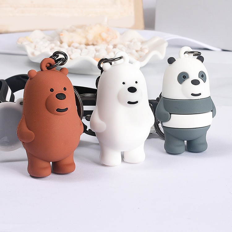 Móc Khóa Gấu We Bare Bears Những Chú Gấu Tinh Nghịch