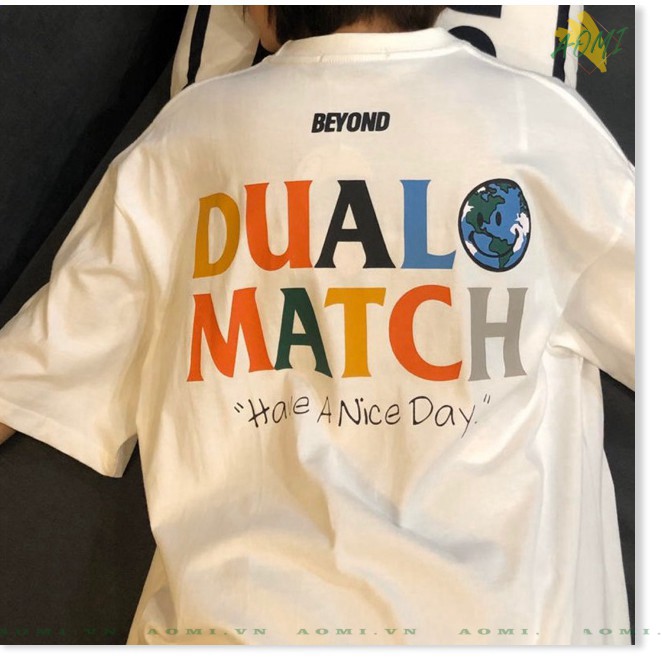 Áo thun tay lỡ DUAL UnisexT6 PHONG CÁCH AOMI