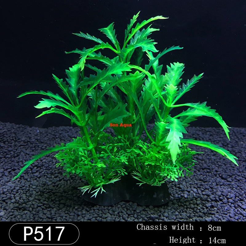 mô hình cây thủy sinh nhựa bể cá cảnh, lũa giả thủy sinh hồ cá