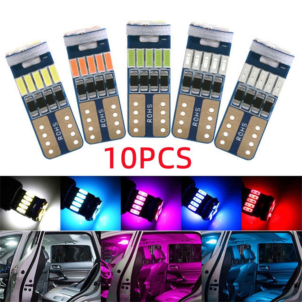 Set 10 Đèn LED COB 6000k Siêu Sáng Gắn Biển Số Xe Ô Tô