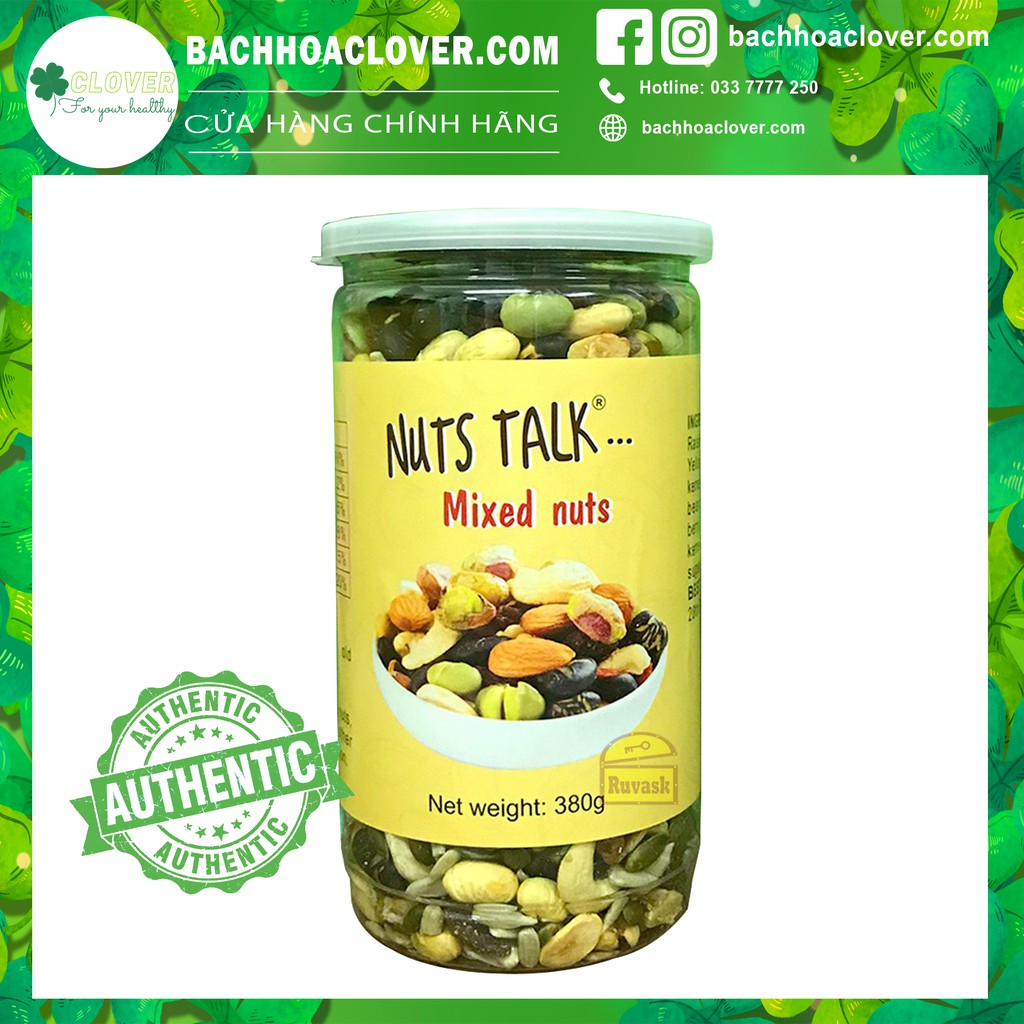 Hạt dinh dưỡng Mixed Nuts hỗn hợp nho, bí ngô, đậu nành, đậu đen, hạt thông sấy khô Úc hộp 380gr dinh dưỡng