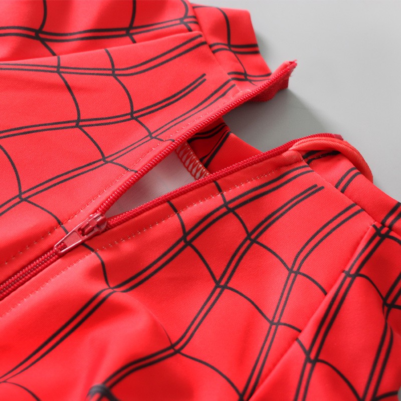 Bộ đồ bơi áo tay dài + Mũ bơi hình người sắt cho bé trai