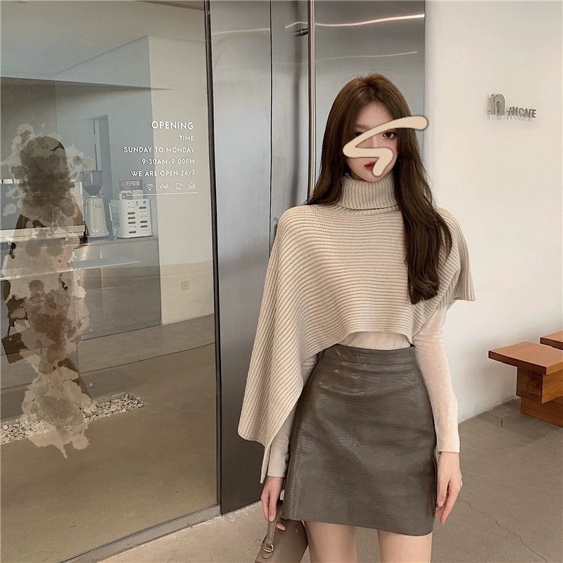 (SẴN) Set áo len choàng + chân váy tách set | BigBuy360 - bigbuy360.vn