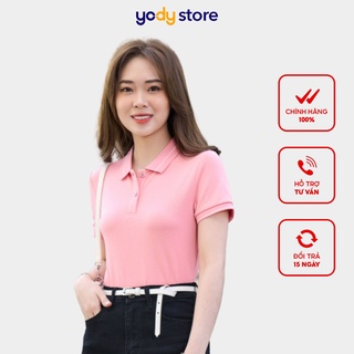 Áo polo nữ bo kẻ Yody chính hãng, chuẩn form bền màu co dãn tốt - Mã: APN3890