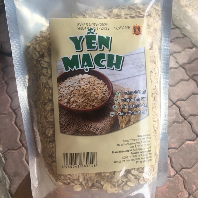 Yến mạch cán dẹt 500gr