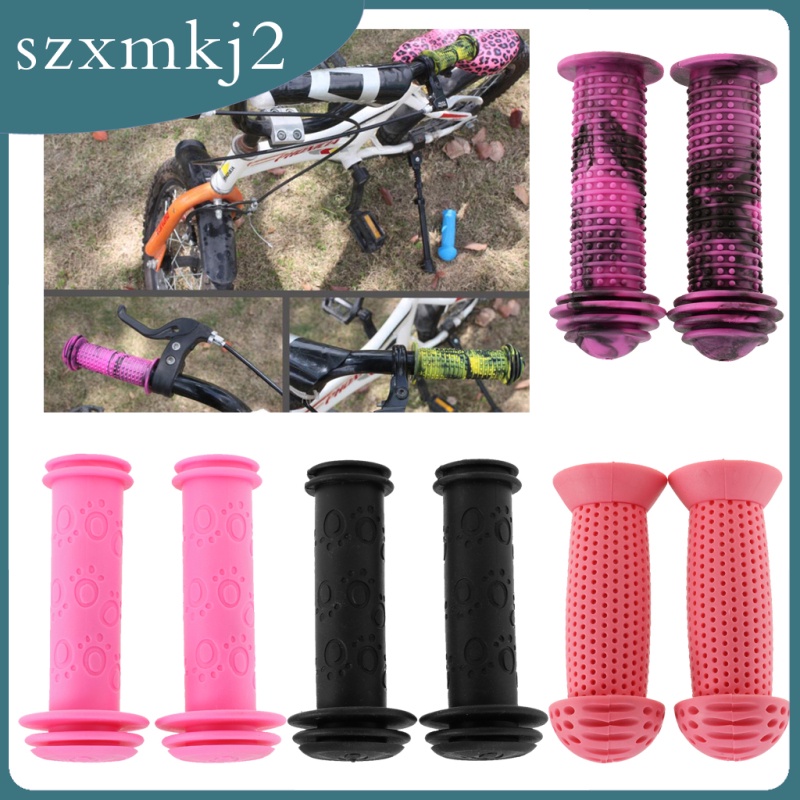 Vỏ Bọc Tay Lái Xe Đạp Trẻ Em Bằng Cao Su Chống Trượt Màu Đen szxmkj2