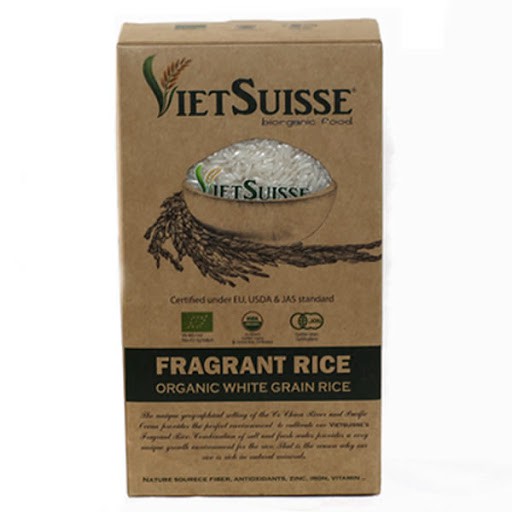 GẠO TRẮNG HỮU CƠ VIETSUISSE 1KG